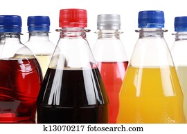 Bottles with soft drinks Bottles with soft drinks