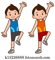 Boy to do aerobics Boy to do aerobics