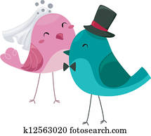 Bride and Groom Birds Bride and Groom Birds