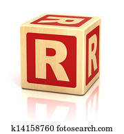 brief, r, alfabet, blokje, lettertype