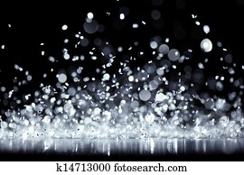 Bright silver glitter