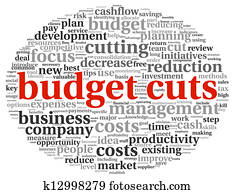 Budget cuts concept