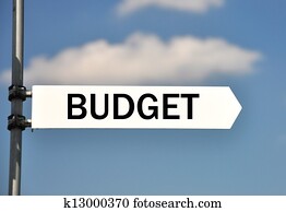 BUDGET sign