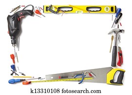 Builder handyman background border Builder handyman background border