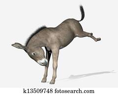 burro, criar, -, 3d, render burro, criar, -, 3d, render