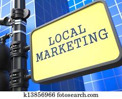 Business Concept. Local Marketing Waymark.