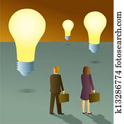 Business People looking for Ideas Business People looking for Ideas