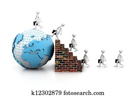 Business people running Business people running