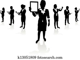 business people set business people set