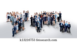 business people team with world map business people team with world map