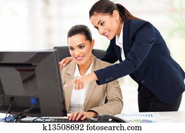 business women working at the office 