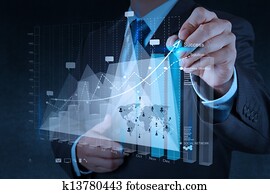 businessman hand working with new modern computer and business strategy as concept businessman hand working with new modern computer and business strategy as concept