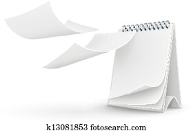 calendar template with blank pages