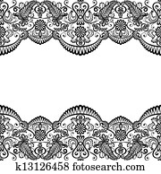 card with lace card with lace