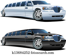 caricatura, limusine