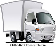 Cartoon delivery / cargo truck Cartoon delivery / cargo truck
