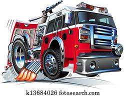 Cartoon Fire Truck