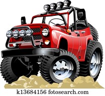 Cartoon jeep