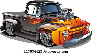 Cartoon retro hot rod Cartoon retro hot rod