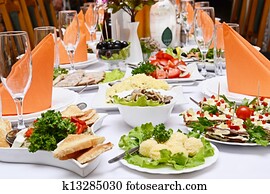 Catering food at a wedding party Catering food at a wedding party