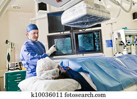 cathlab, in, modernes, klinikum