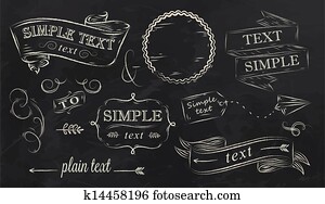 Chalk design elements chalk Chalk design elements chalk