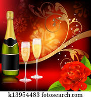 Champagne and roses Champagne and roses