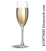 Champagne glass isolated Champagne glass isolated