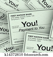 Checks Money Payment to You Income Paychecks