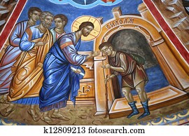 Christ healing the blind