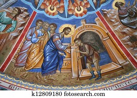 Christ healing the blind