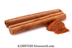Cinnamon stick in closeup