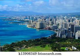 City view of Honolulu Hawaii City view of Honolulu Hawaii