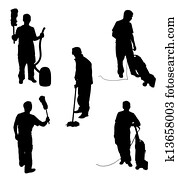 Cleaning Silhouettes Cleaning Silhouettes