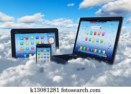 Cloud computing concept Cloud computing concept