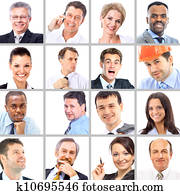 colección, de, retratos, de, empresarios