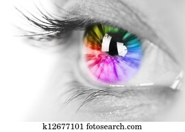 Colorful eye Colorful eye