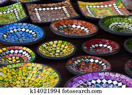 Colorful pottery Colorful pottery