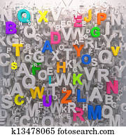 Colorfull letters abc preschool background Colorfull letters abc preschool background