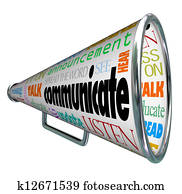 Communicate Bullhorn Megaphone Spread the Word Communicate Bullhorn Megaphone Spread the Word