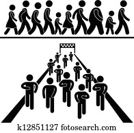 Community Walk and Run Pictogram Community Walk and Run Pictogram