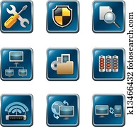 computer network icon set computer network icon set