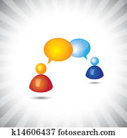 Concept vector- shiny people & chat(speech bubble) symbols(icons). The illustration can represent people chatting, persons in a meeting, or having conversation, or having some important discussion Concept vector- shiny people & chat(speech bubble) symbols(icons). The illustration can represent people chatting, persons in a meeting, or having conversation, or having some important discussion