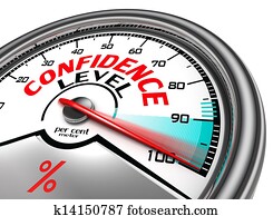 confiança, nível, conceitual, medidor