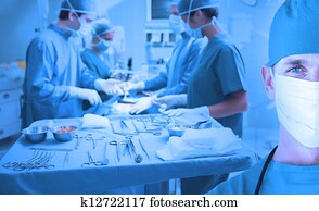 Confident surgeon portrait