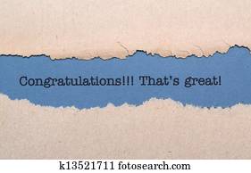 Congratulations Congratulations