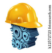 construcción, trabajando, industria