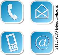 contactar-nos, adesivo