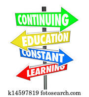 Continuing Education Constant Learning Street Signs Continuing Education Constant Learning Street Signs