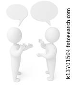 conversation, 3d render person conversation, 3d render person